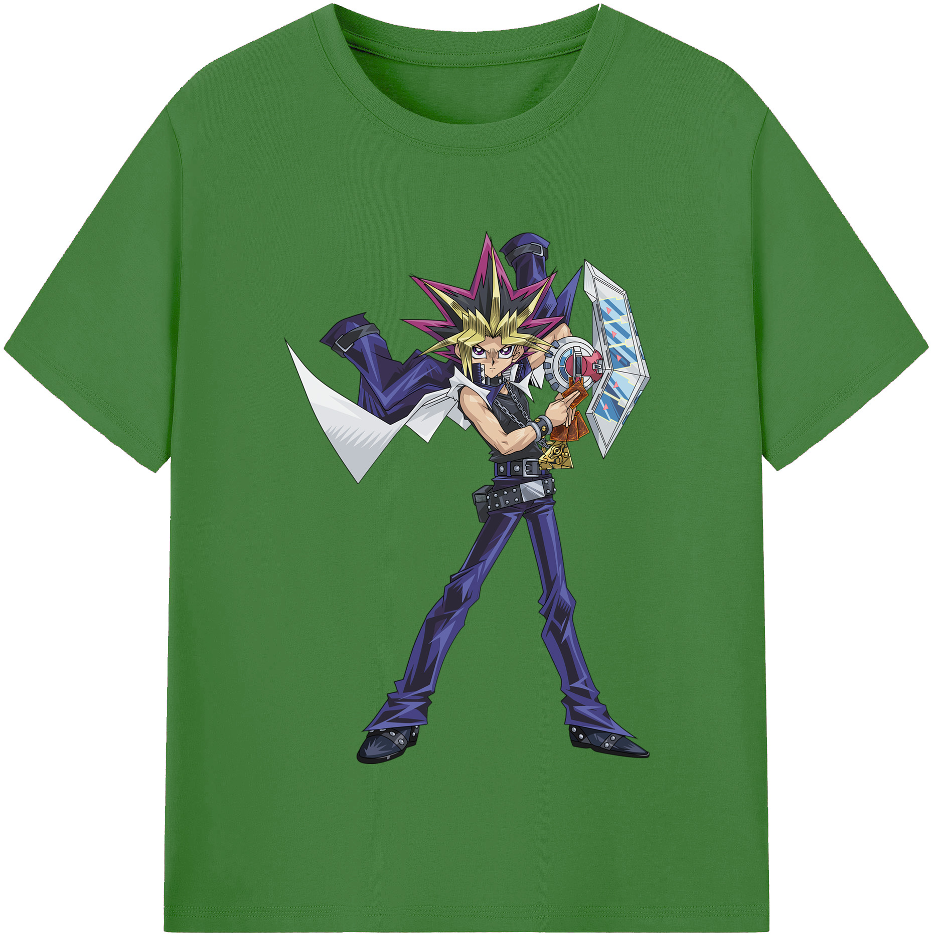 （画像用） 遊☆戯☆王 Yu-Gi-Oh! レディースカジュアルプリントTシャツ（綿100％）
